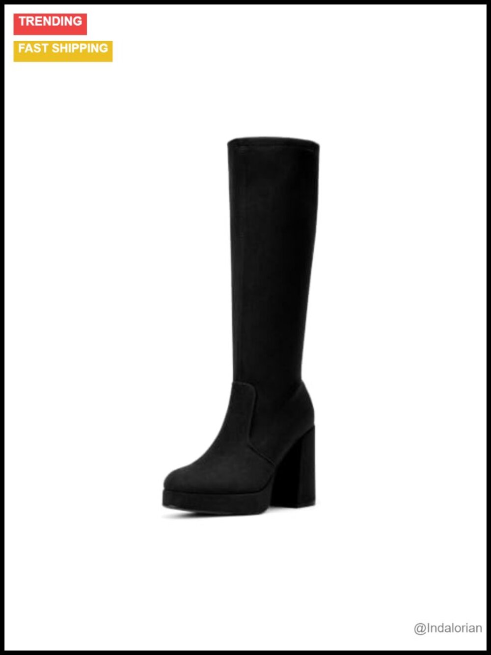 Chunky Platform Knee High Boots